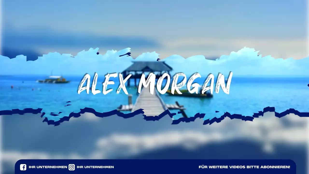 blaue tropische Reiseförderung