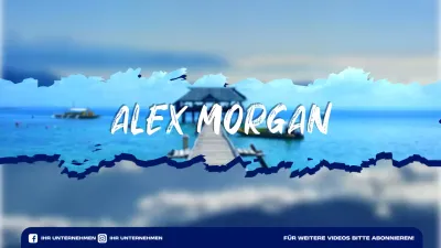 blaue tropische Reiseförderung