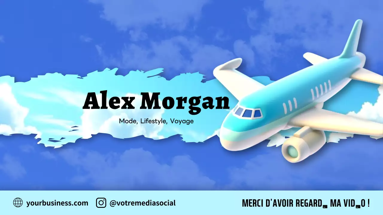 promotion des voyages en bleu moderne