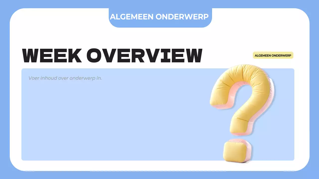 blauwe eenvoudige klassenagenda planner