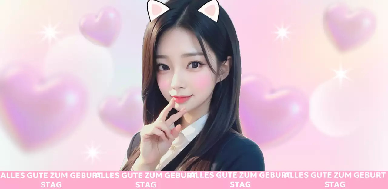 Eine gemütliche rosa Geburtstagsfeier