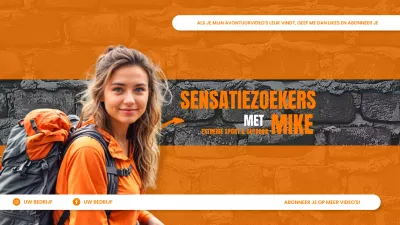 Oranje Trendy Avontuur Promotie