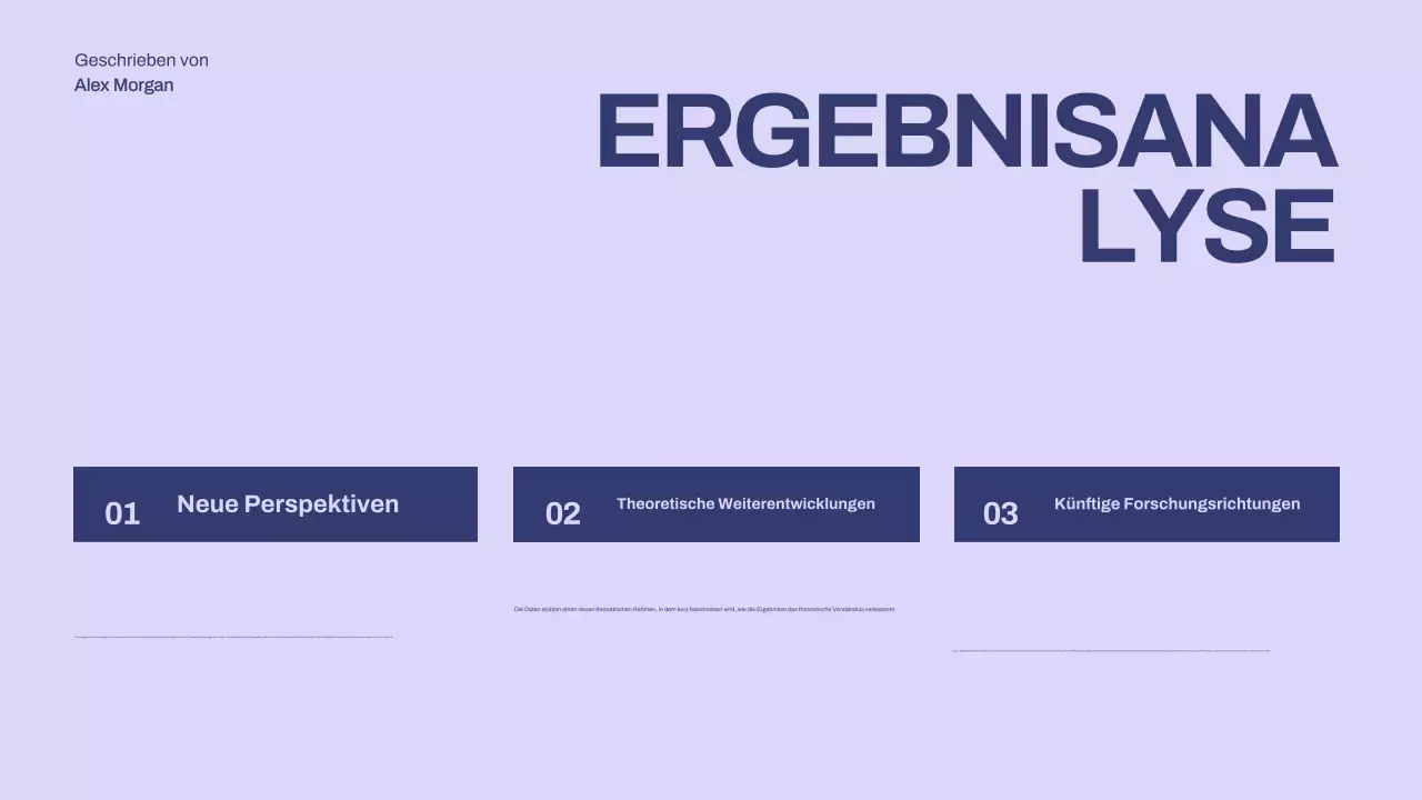 lila minimalistische These Präsentation