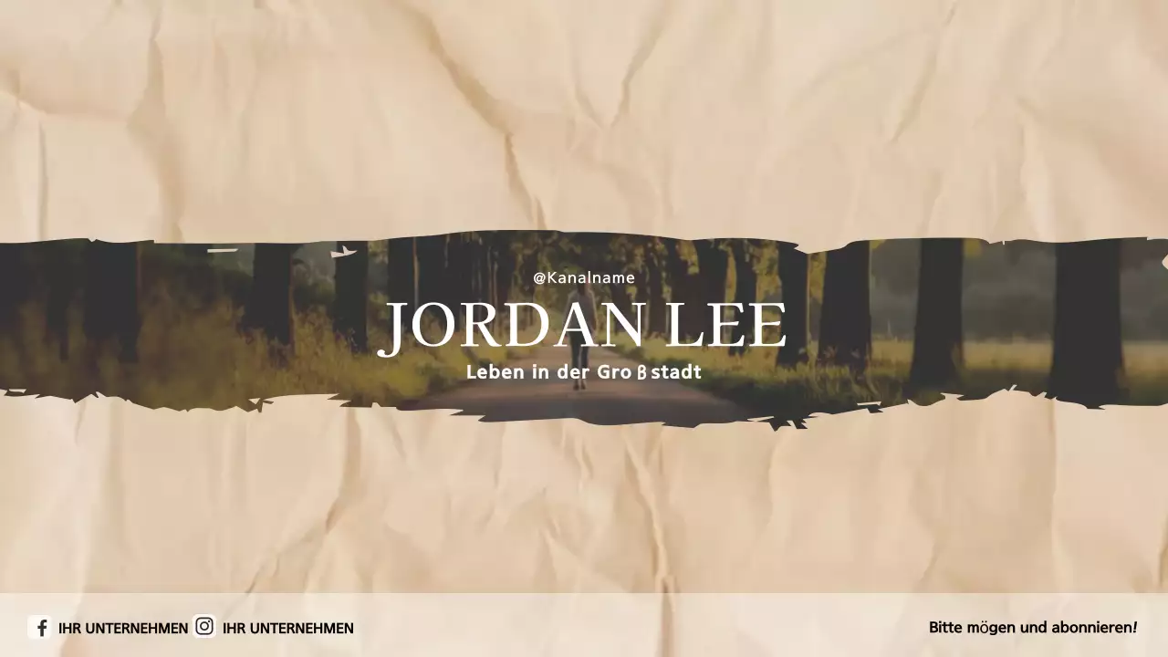 beige rustikales Lifestyle-Banner