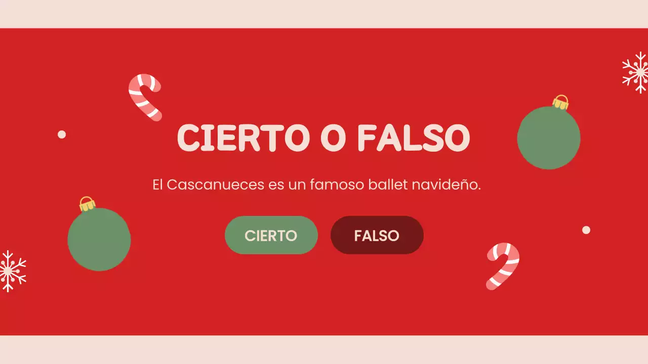 Presentación navideña retro roja