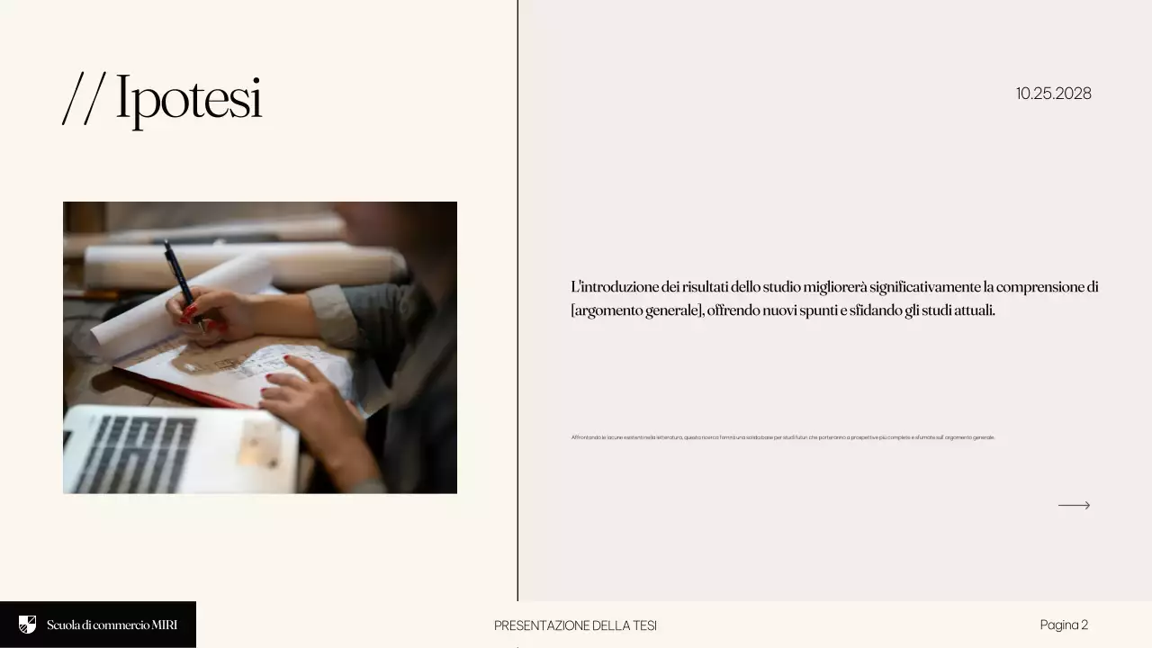 Beige Presentazione di tesi di laurea educativa moderna