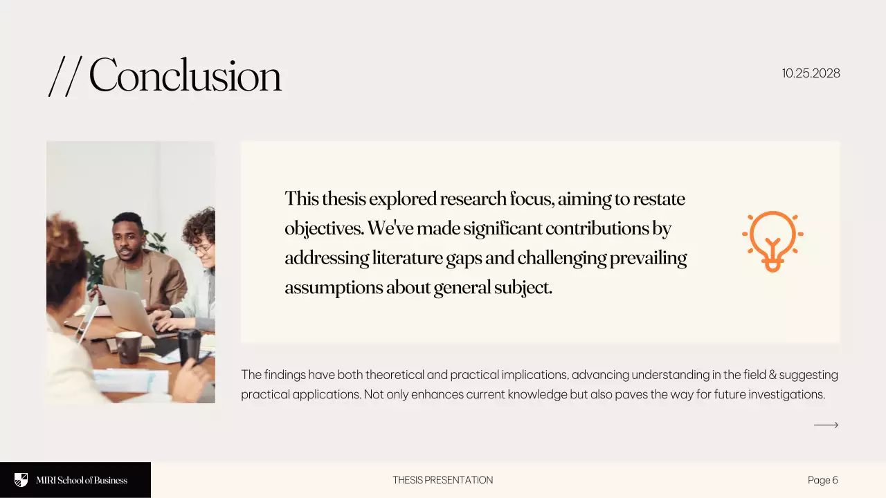 Beige Modern Thesis Presentation