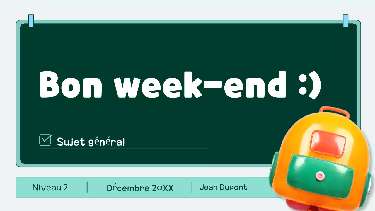 agenda de classe pop orange et sarcelle