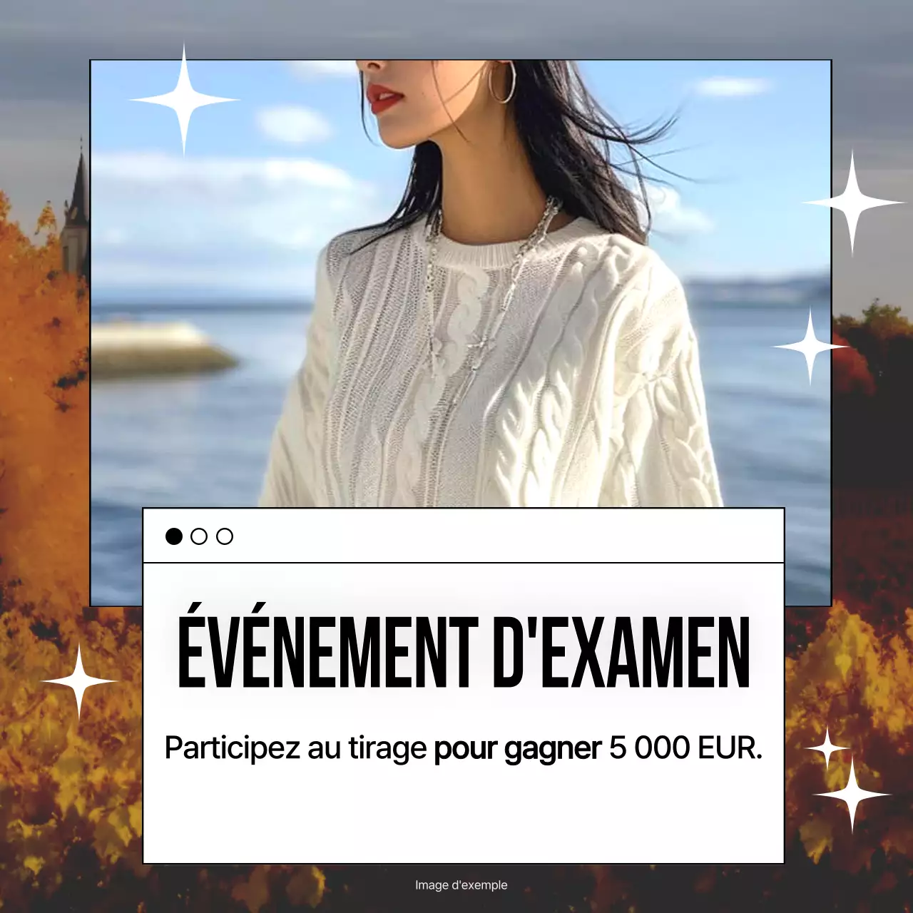 Beige Modern Review Ad