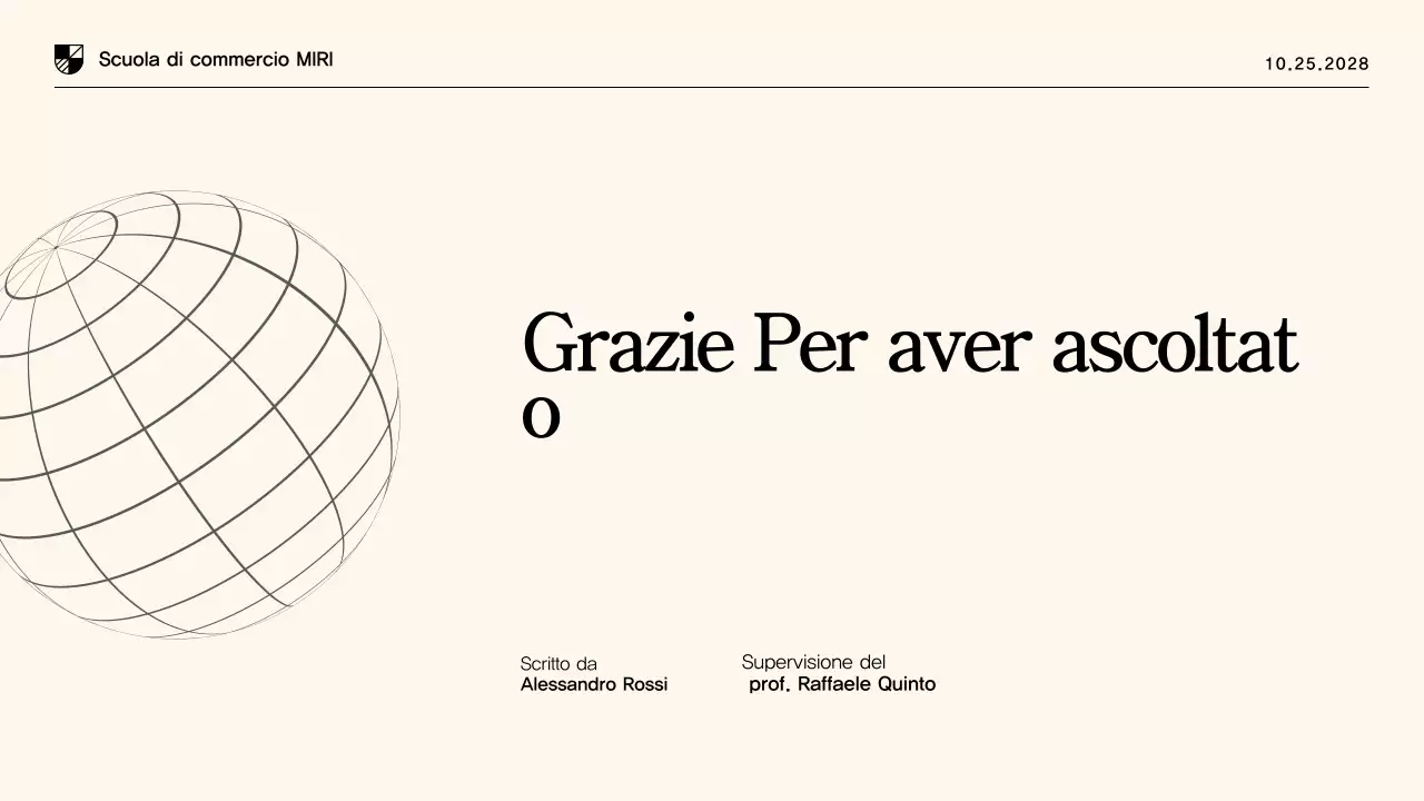 Presentazione della tesi di laurea moderna in beige