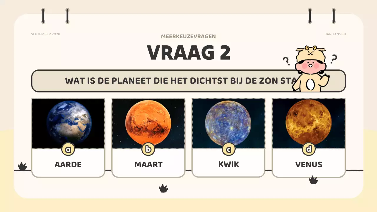 roze animatie quiz materiaal