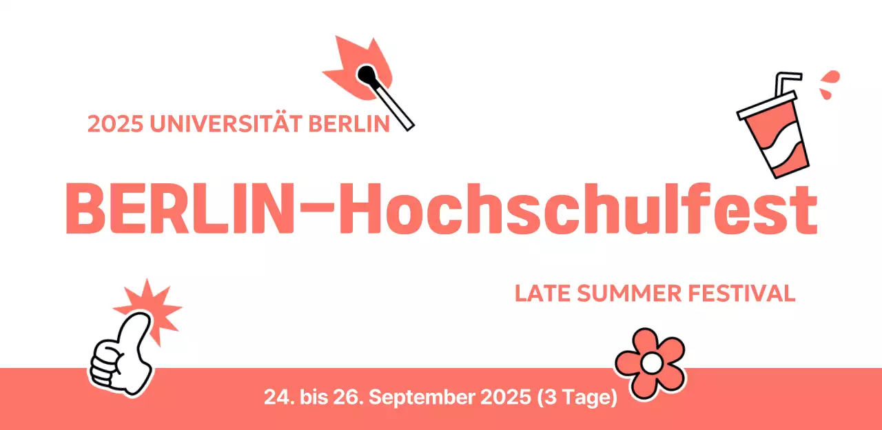 Orange Pop University Festival Stundenplan Werbeplakat