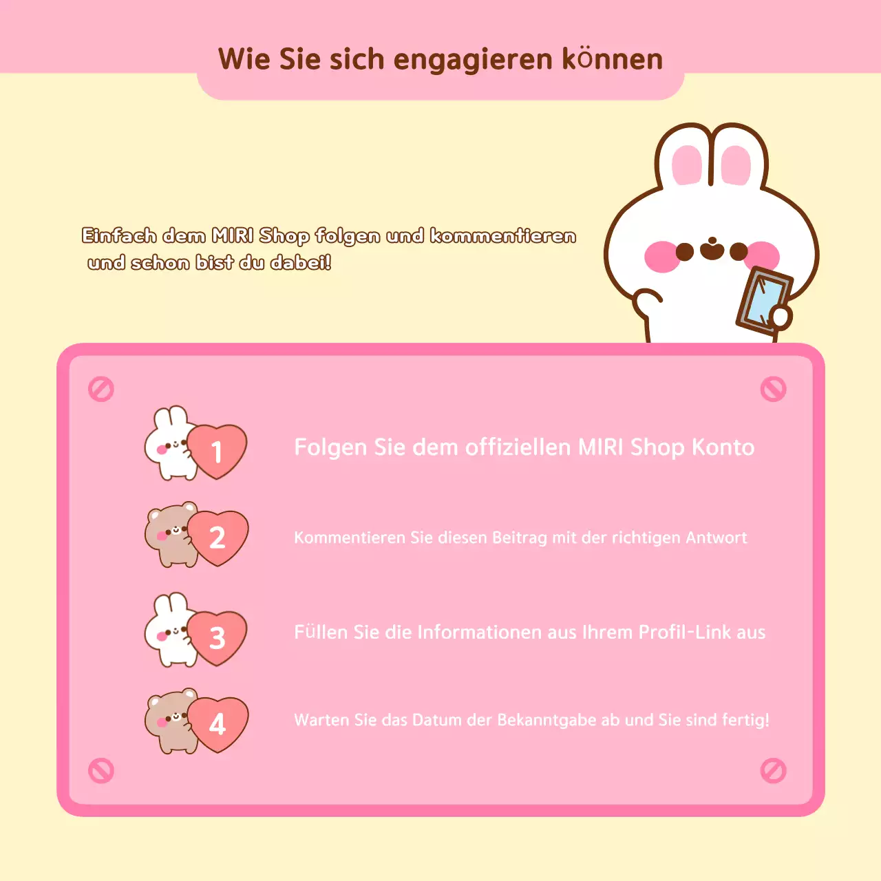 Rosa Trivia-Veranstaltung