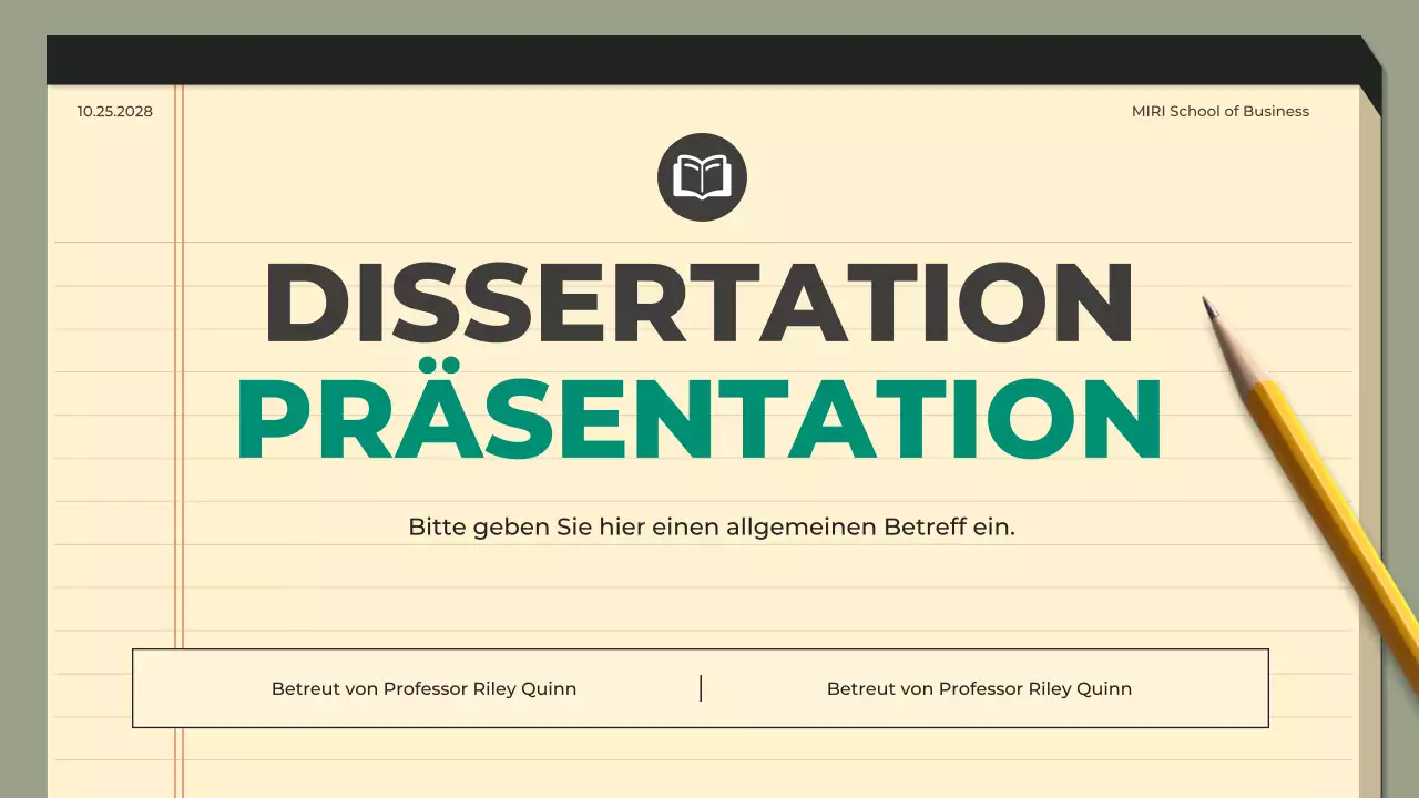 Grüner Leitfaden für moderne Abschlussarbeiten