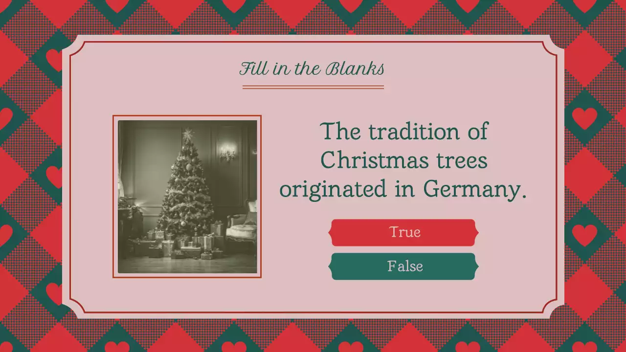 Red Traditional Christmas Event Presentation