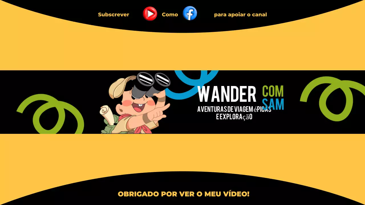 promoção de viagens em banda desenhada amarela