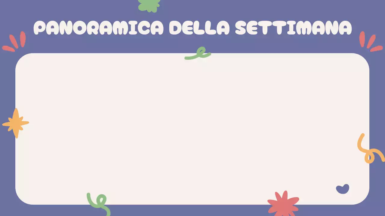 Blu Beige Verde Rosso Agenda di classe giocosa