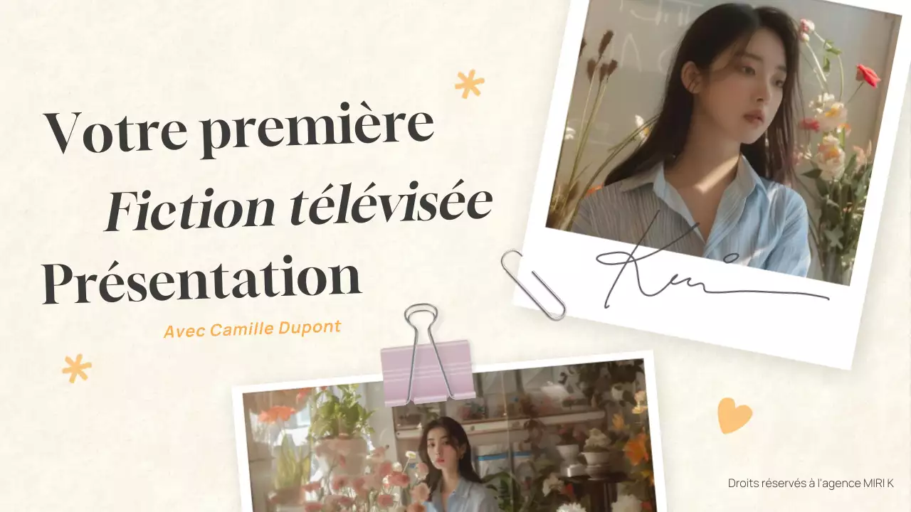 beige moderne drama pitch deck persentation