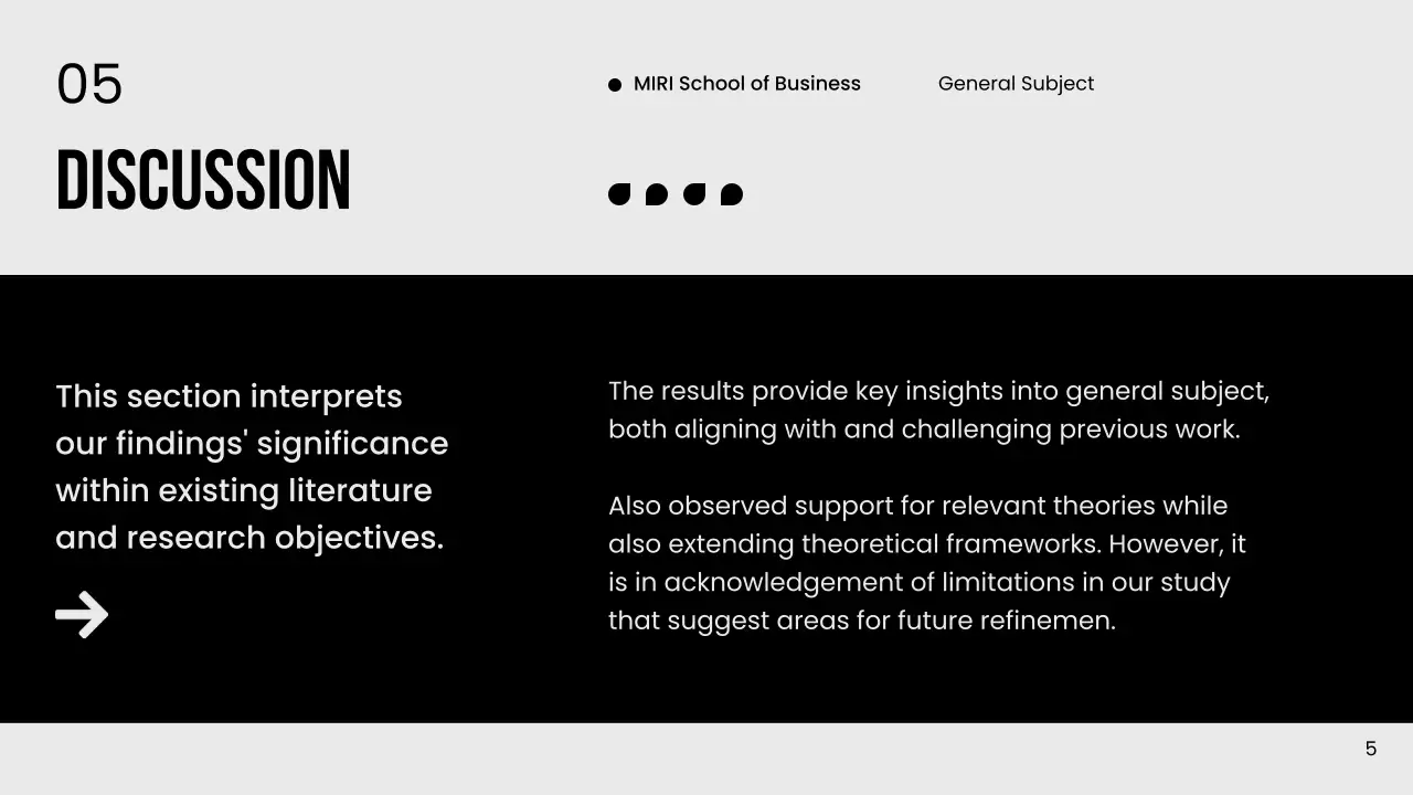 Black Minimal Thesis Docs Presentation