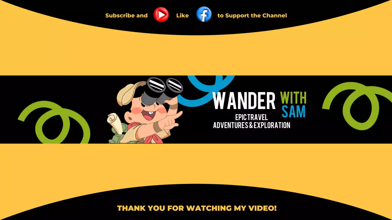 Yellow Animation Travel Promotion YouTube Thumbnail