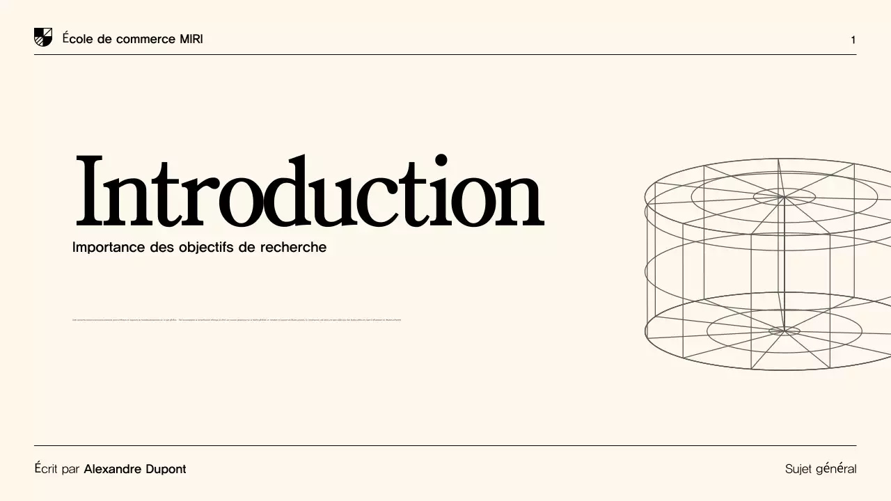 Présentation de thèse moderne beige