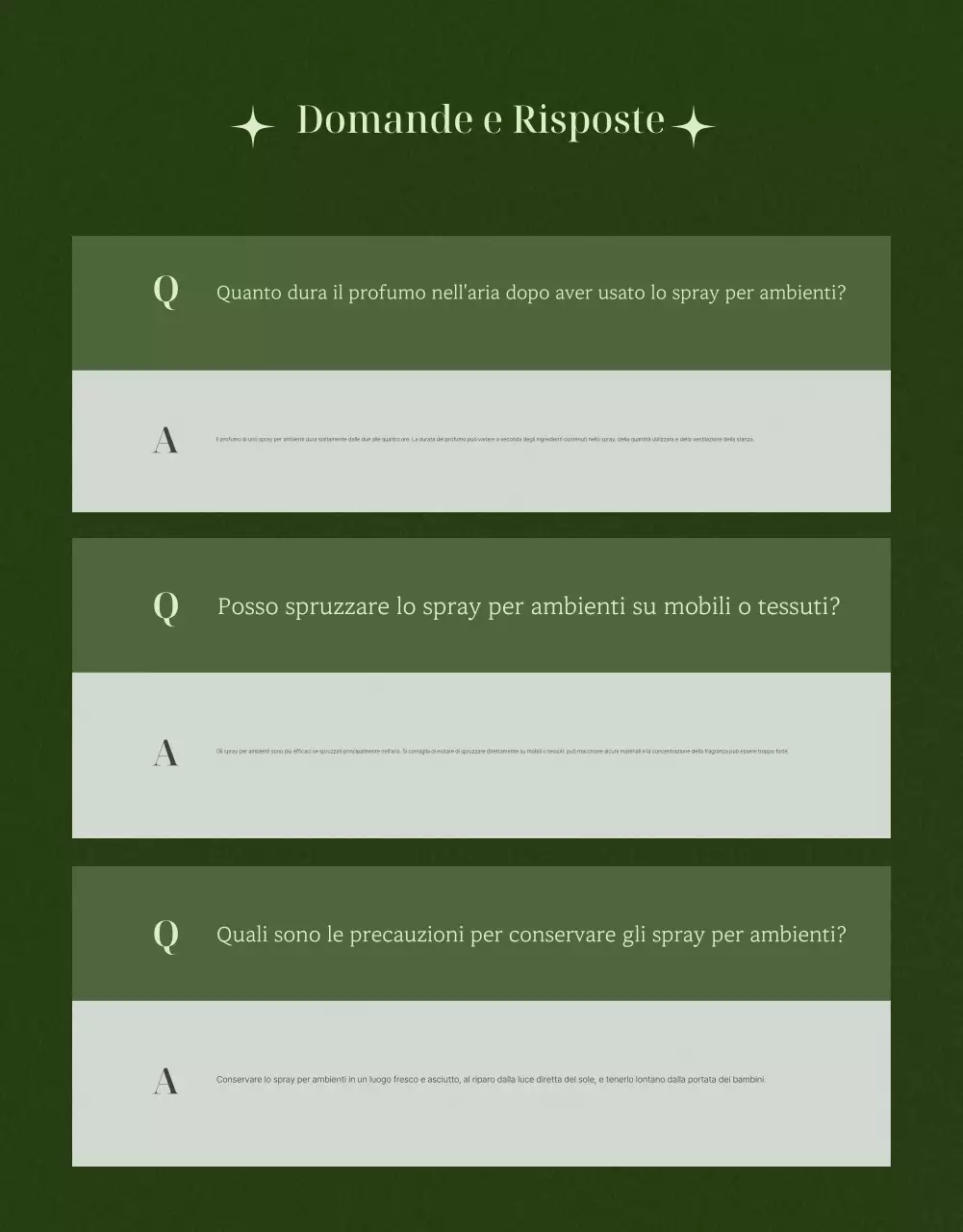 Promuovere prodotti profumati ecologici e minimalisti