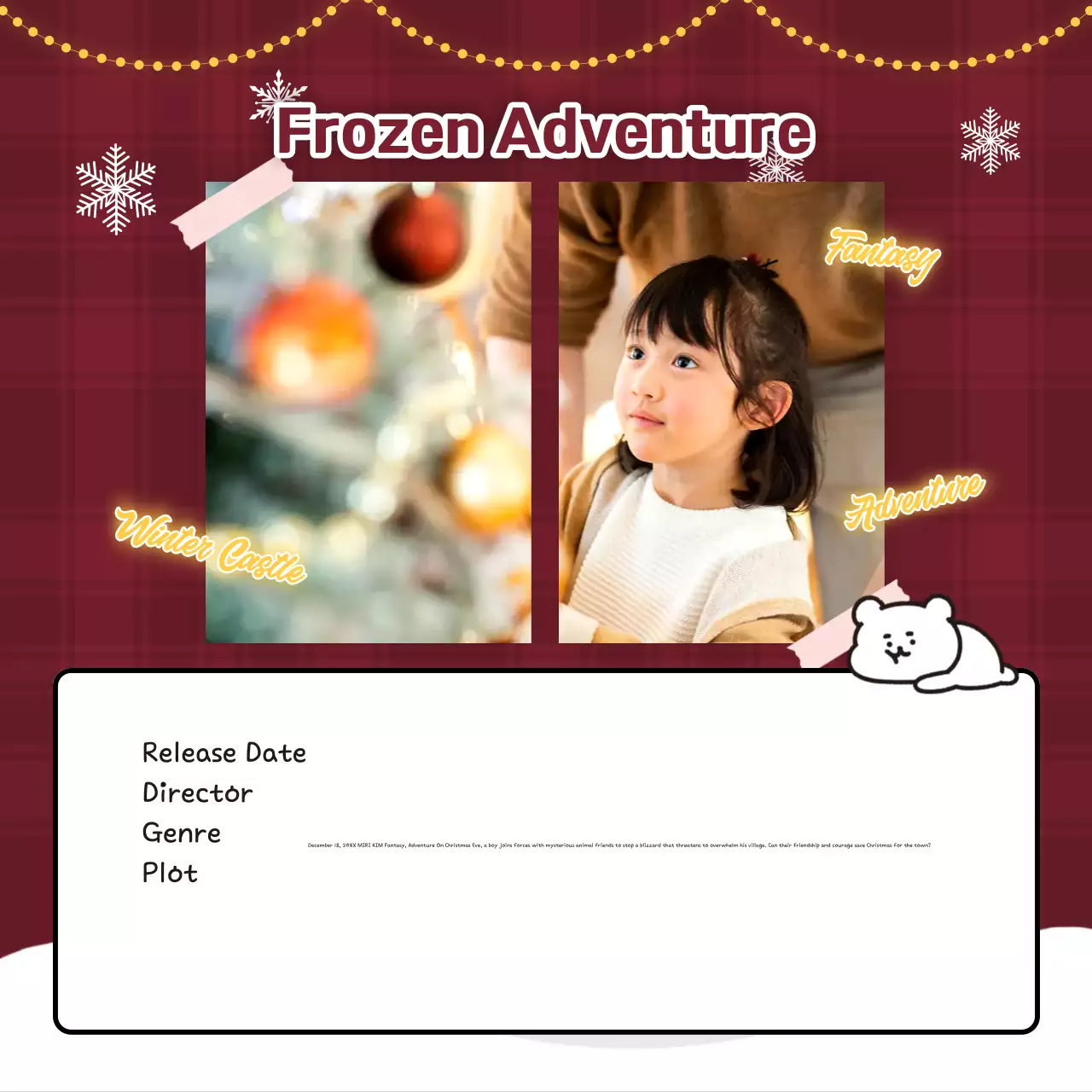 Guia de Natal Red Cute Instagram Carousel