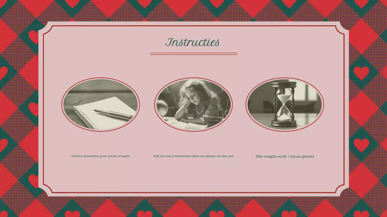 Klassieke Vintage Traditionele Kerstquiz