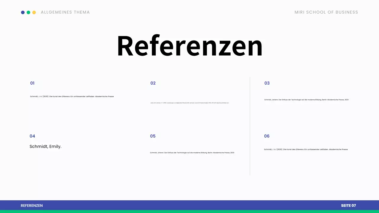 blue modern These Präsentation