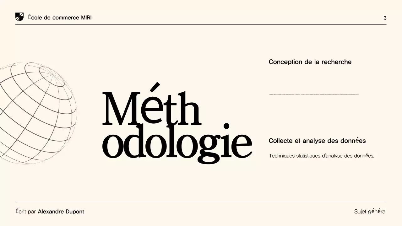 Présentation de thèse moderne beige