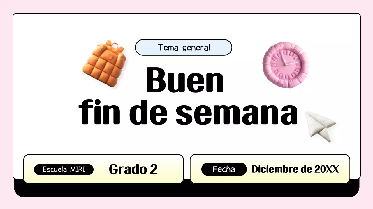 agenda de clase rosa de moda