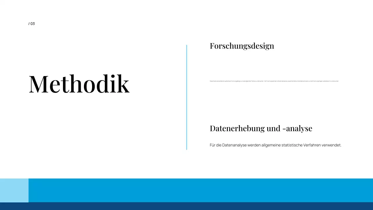 blue professional Diplomarbeit Präsentation