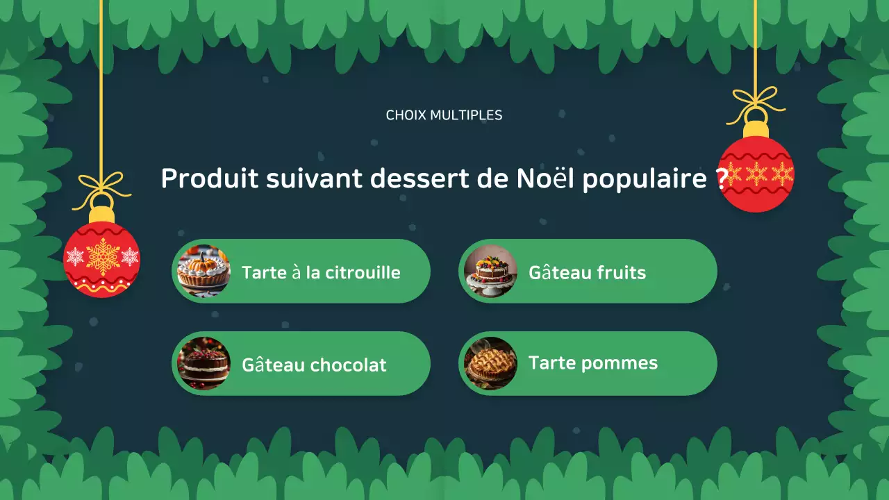 présentation créative d'un événement festif pour les fêtes de fin d'année