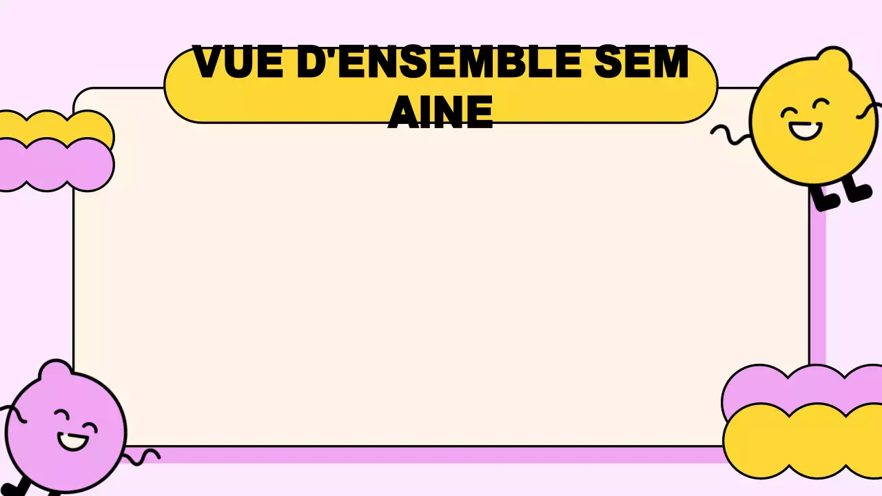 Présentation de l'agenda de la classe rose jaune ludique