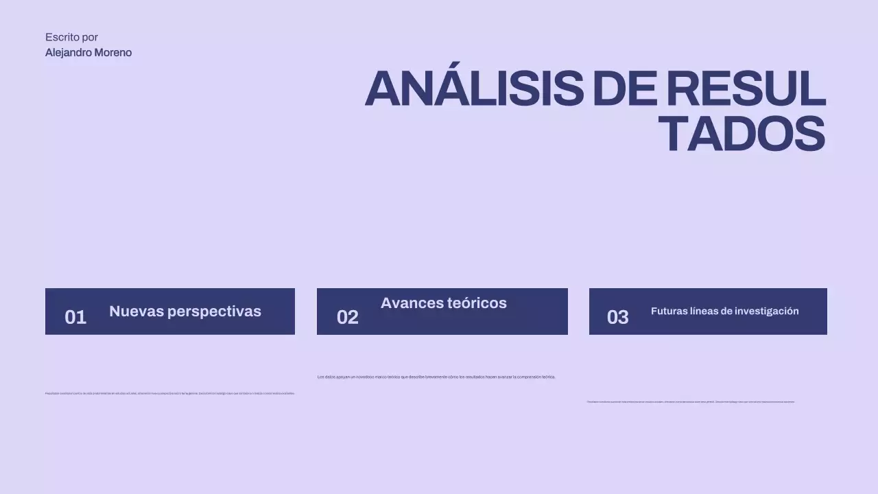 presentación de tesis minimalista púrpura