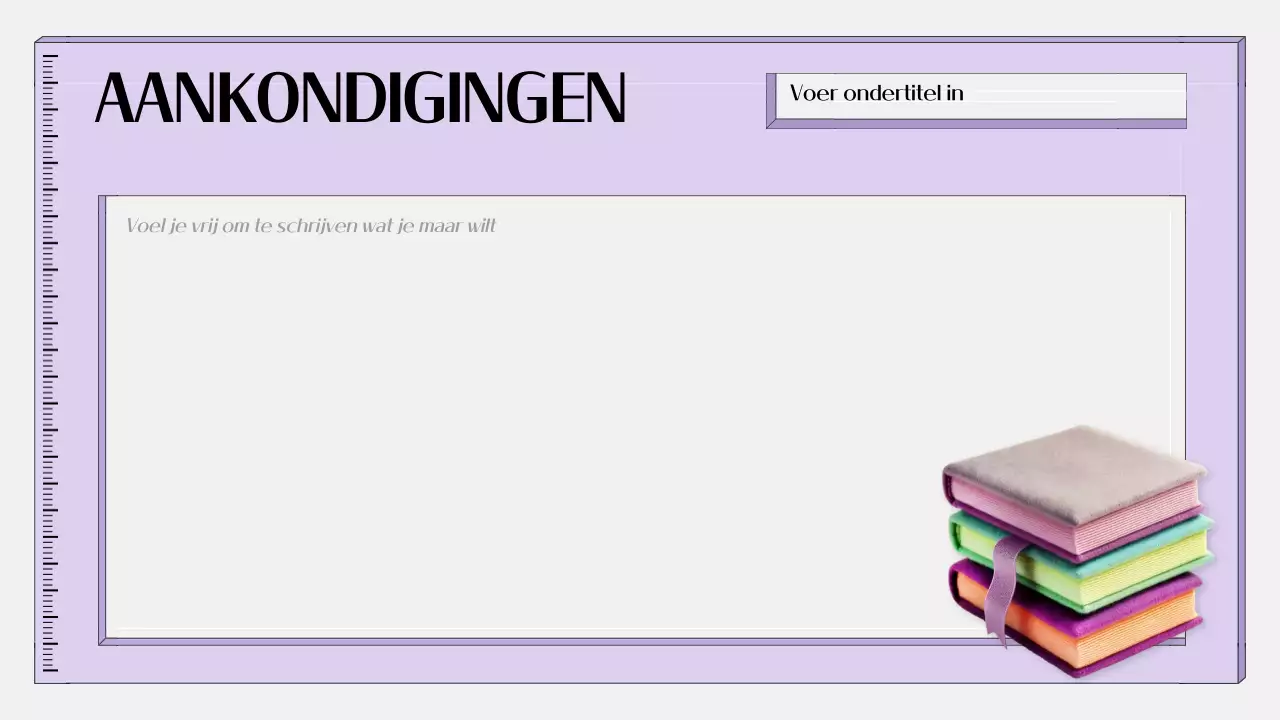 paarse eenvoudige onderwijsagenda