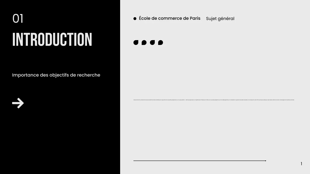 Publicité de thèse minimale en noir et blanc