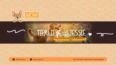 orange verspielte Haustier-Tipps Kanal