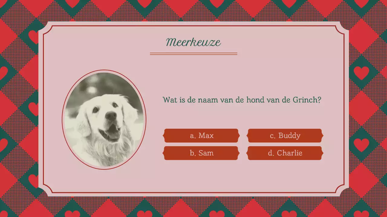 Klassieke Vintage Traditionele Kerstquiz