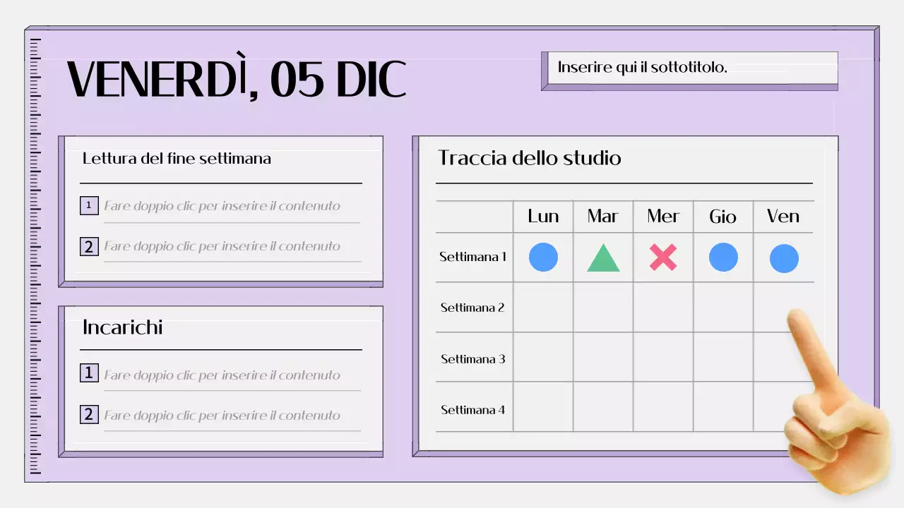 agenda educativa semplice viola