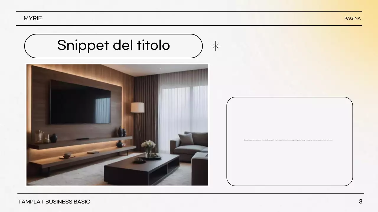 Giallo Descrizione della presentazione semplice