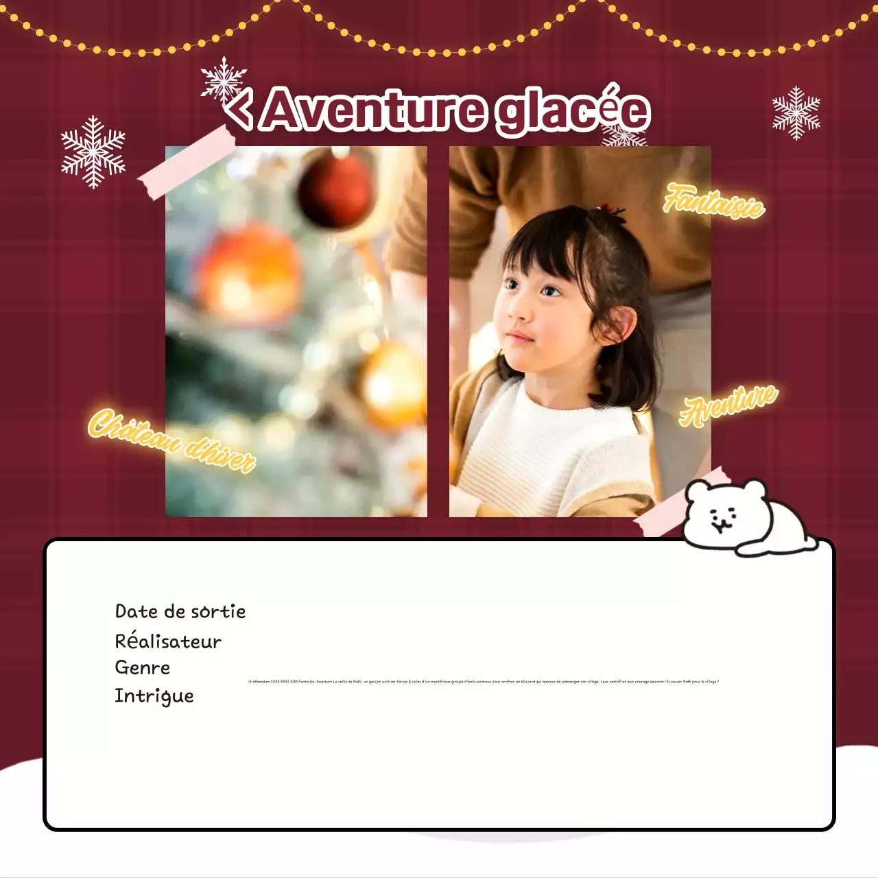 Manifestations de Noël en rouge