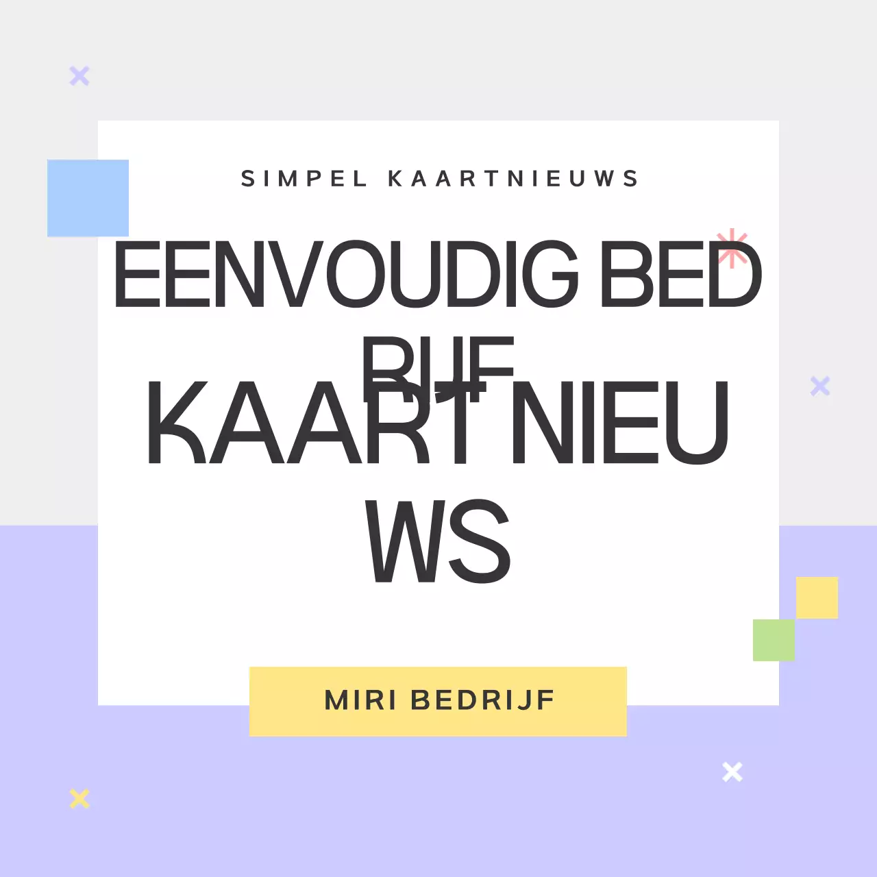 Een gids met eenvoudige vormen in paars en grijs