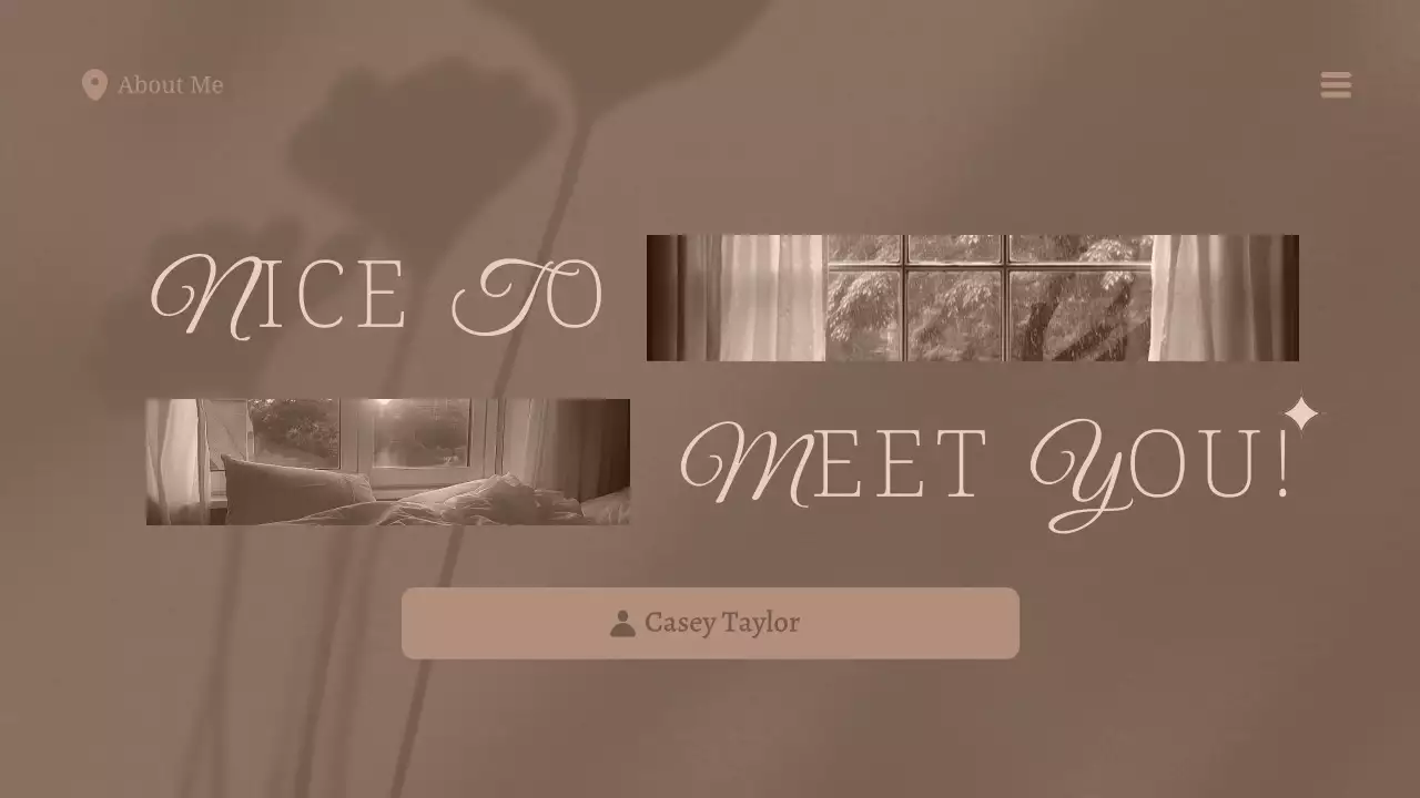 Presentasi Pengenalan Profil Sederhana Beige