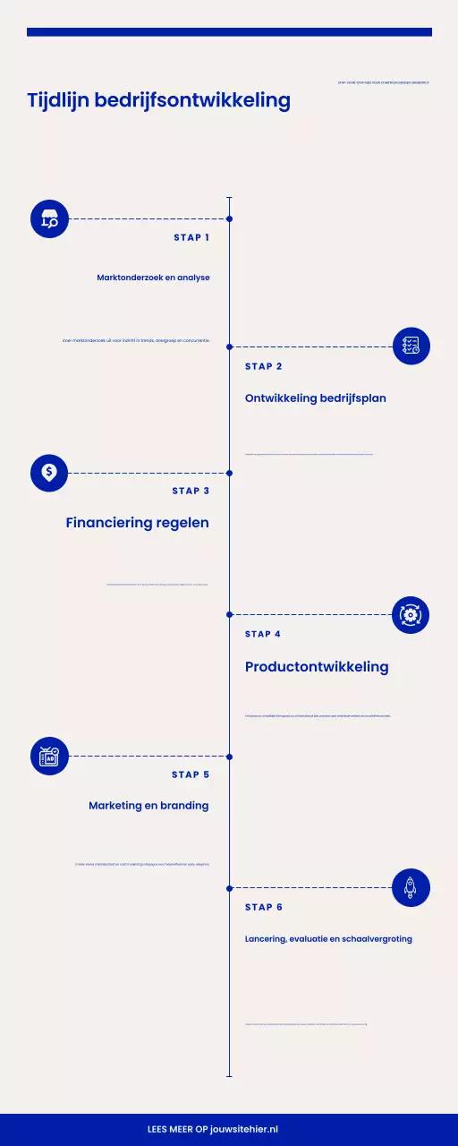 blauwe moderne zakengids