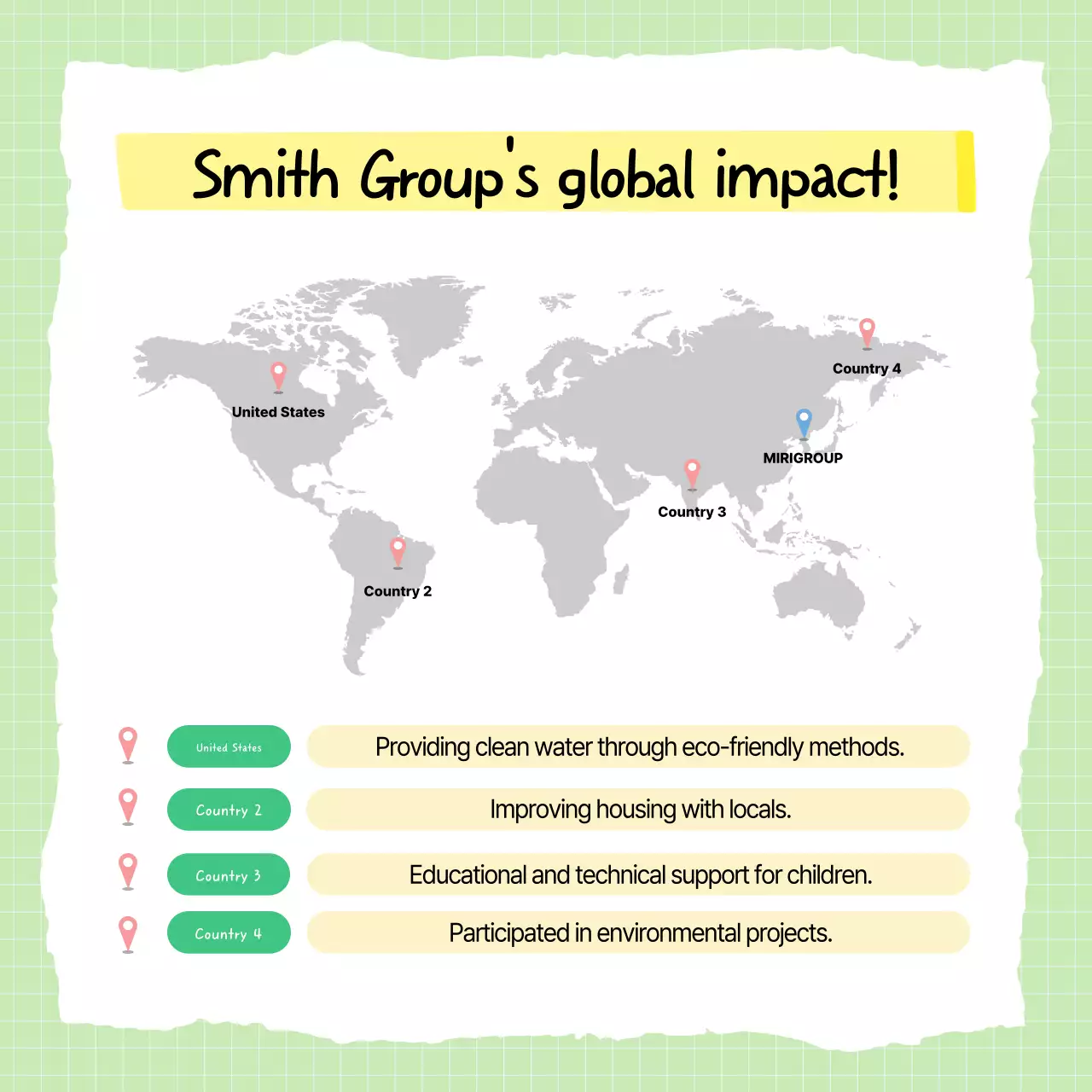 Anúncio do Projeto Social Floral Verde Carrossel do Instagram