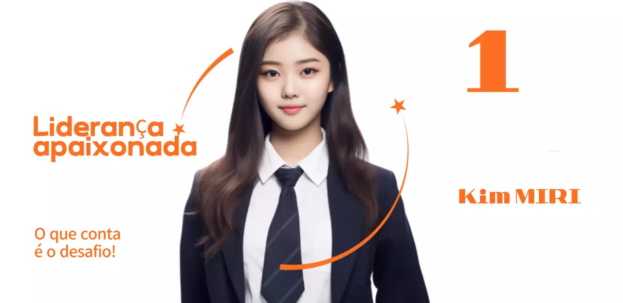 Promoção da eleição de estudantes simples laranja