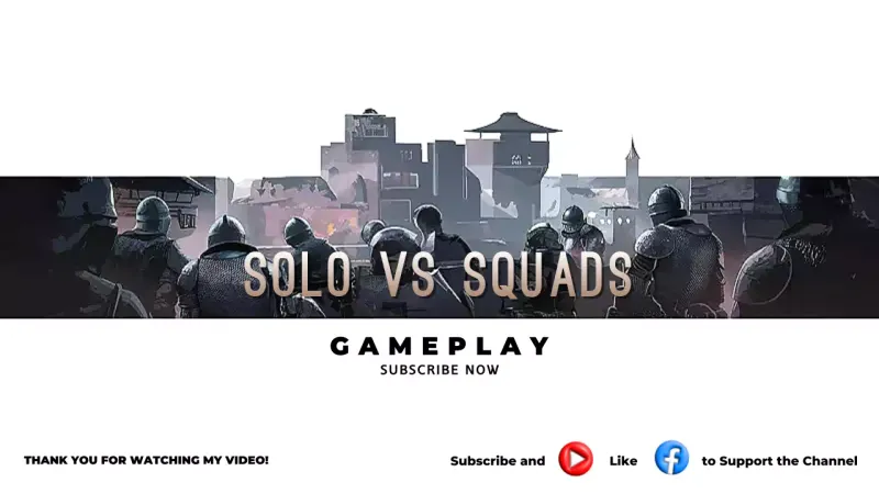 Thumbnail YouTube Promosi Gameplay Abad Pertengahan Hitam