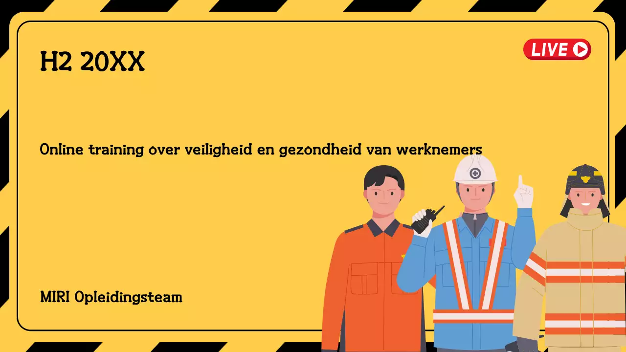 Gele eenvoudige trainingsgids voor veiligheid