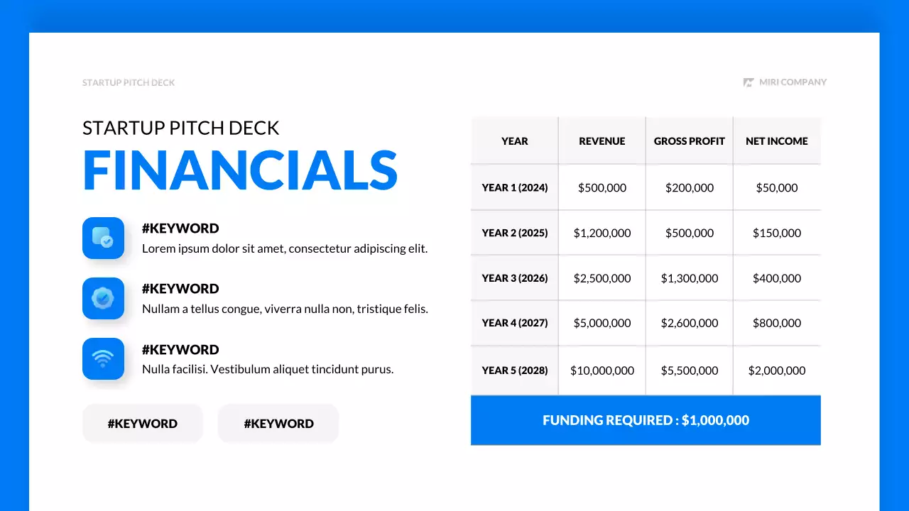 블루 모던 스타트업 피치 프로모션 프리젠테이션